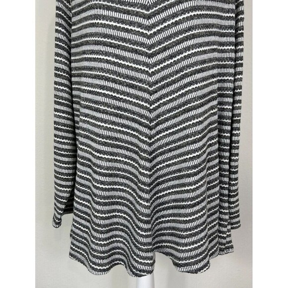 Avenue Dark Gray and White Stripe Pullover Sweater Plus Size 22/24 - Picture 10 of 12